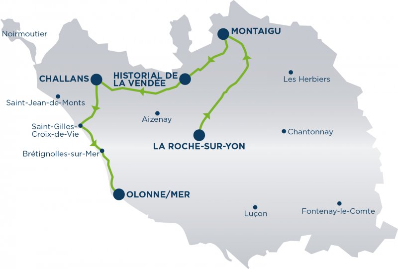 TVE - Parcours du Vendée Electrique Tour 2014